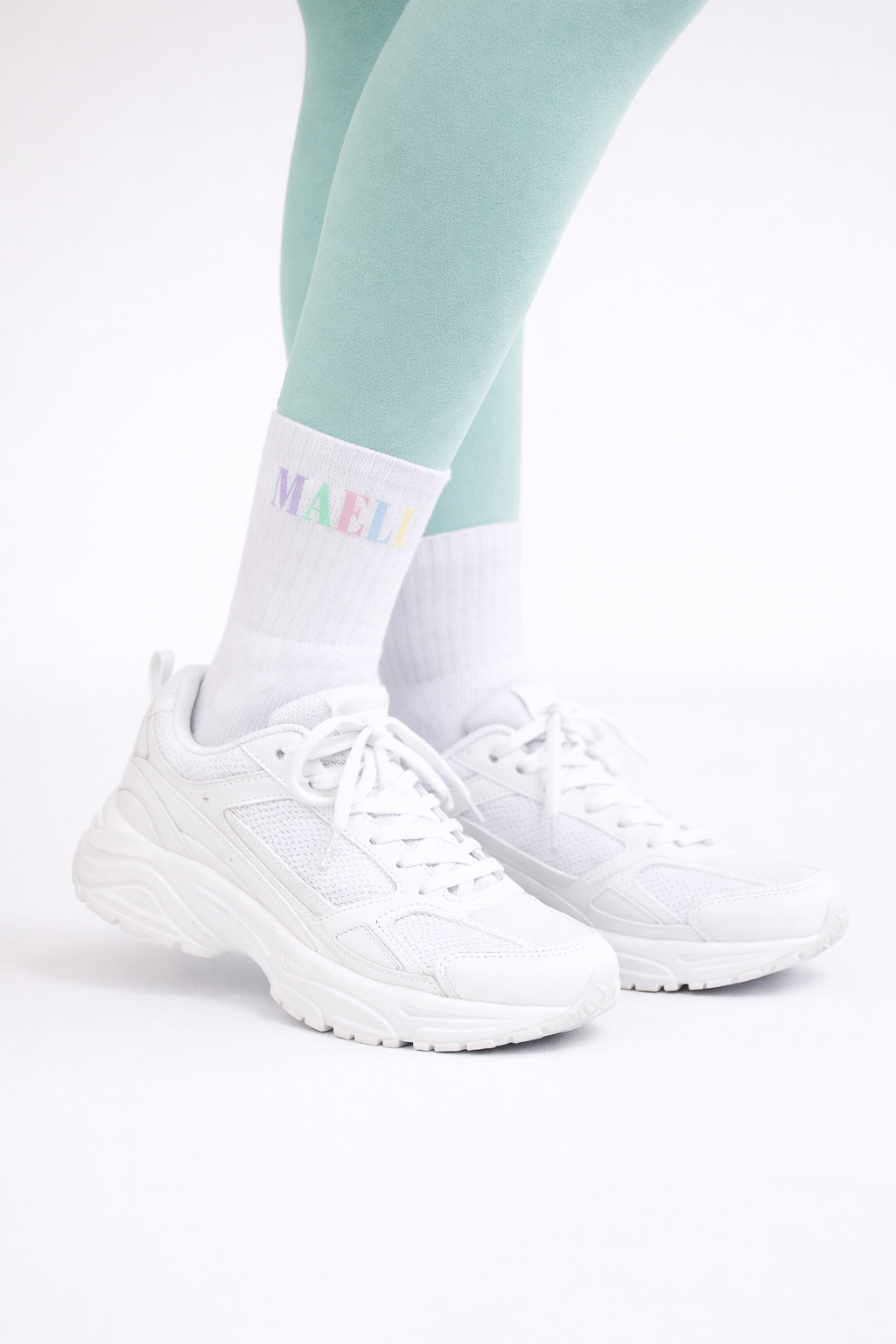 PREORDER - Maeli pastel crew sports socks (beginning of March delivery)