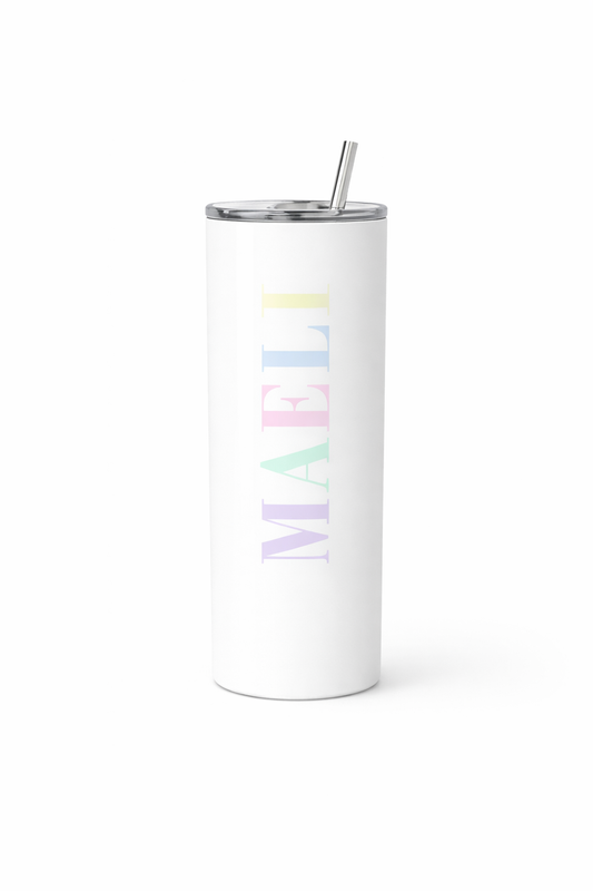 PREORDER - Maeli pastels stainless steel 20oz tumbler (start of March delivery)