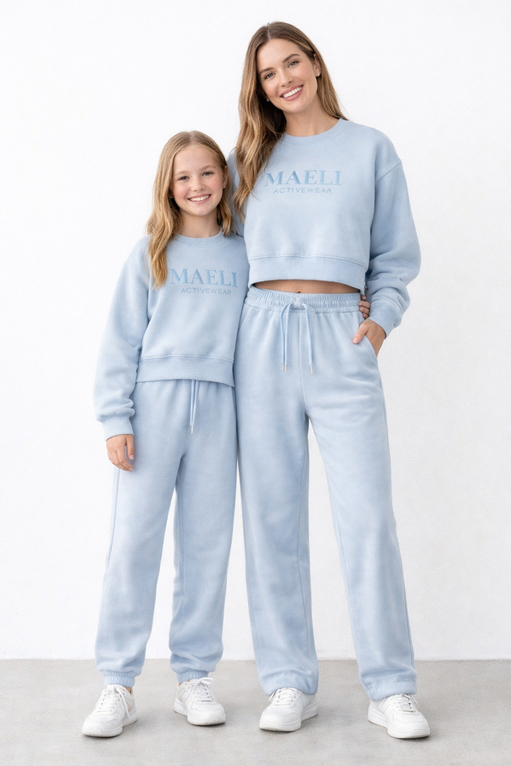 PREORDER - Maeli blue embroidered unisex tracksuit (end of March delivery)