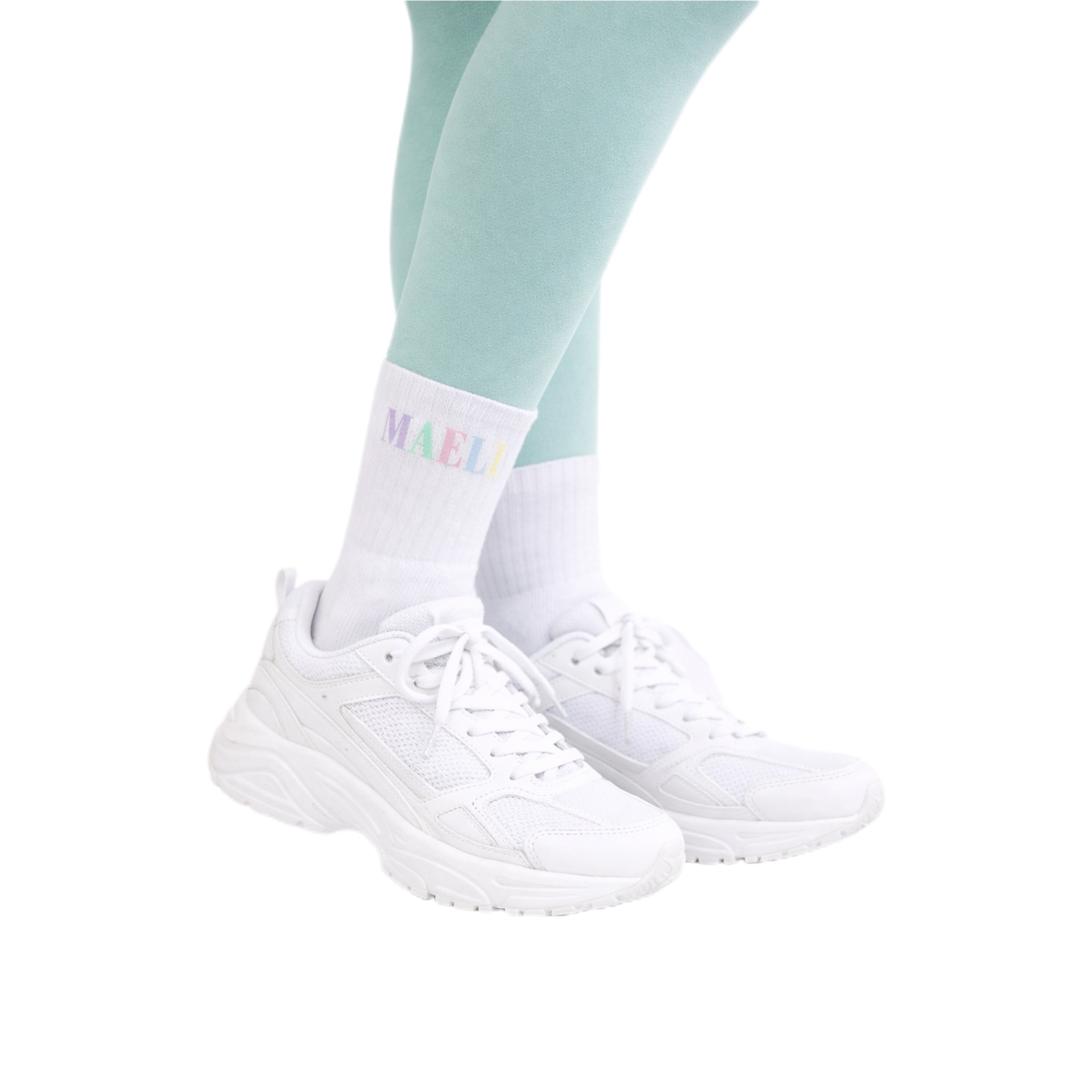 Maeli pastel crew sports socks