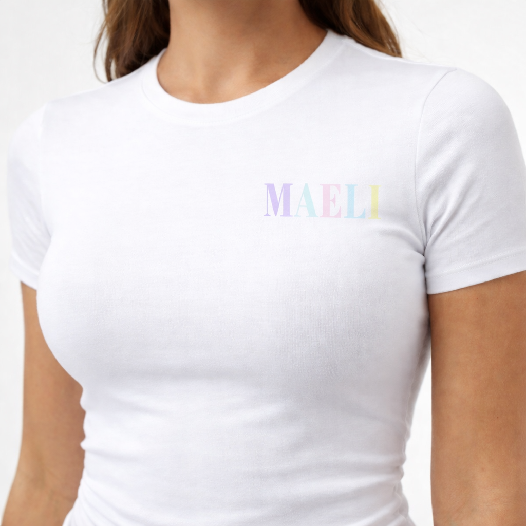 PREORDER - Maeli pastels fitted T-Shirts (end of March delivery)