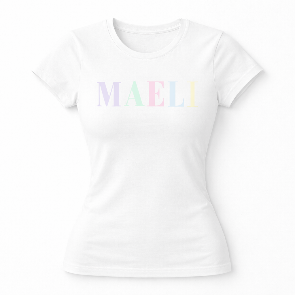 PREORDER - Maeli pastels fitted T-Shirts (end of March delivery)